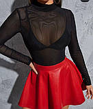 Жіночий прозорий стильний гольф сітка, фото 2