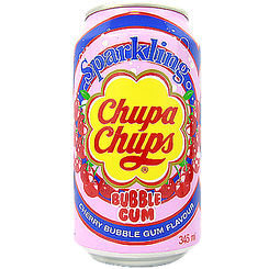 Напій газований вишня бабл гам Чупа Чупс Chupa Chups cherry bubble gum 345ml 24шт/ящ (Код: 00-00014351)