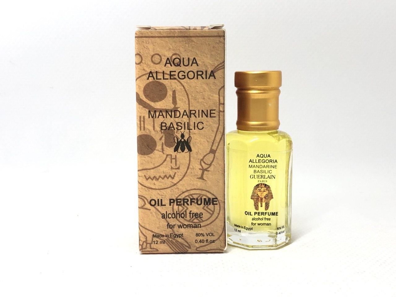 Оригинальные женские маслянные духи Aqua Allegoria Mandarine Basilic (Аква Аллегория Мандарин Базилик) 12 мл