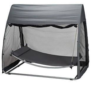 Гамак-гойдалки з москітною сіткою сірий