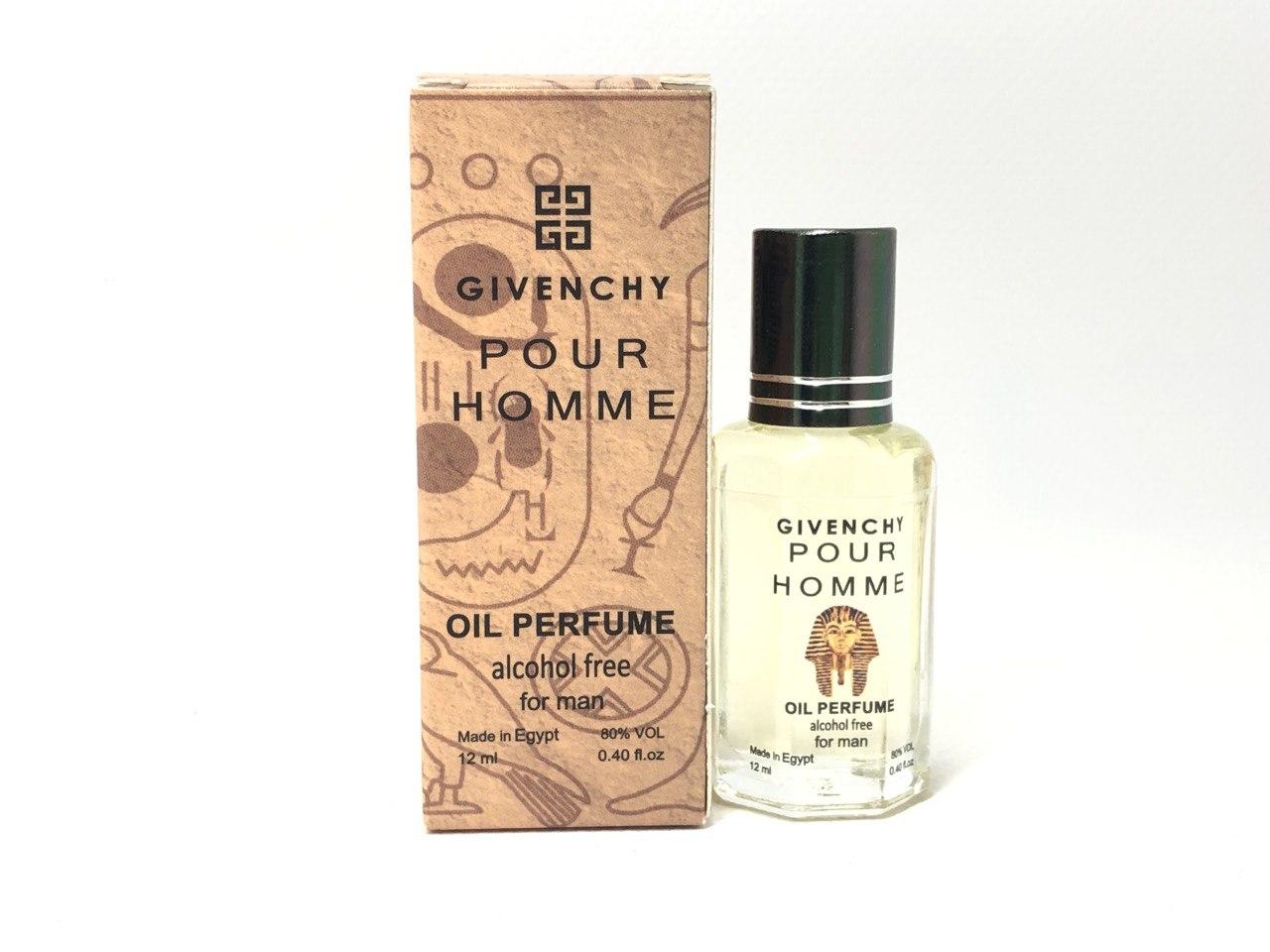 Оригинальные мужские маслянные духи Givenchy Pour Homme (Дживанши Пур хом) 12 мл