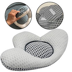 Ортопедична подушка під поясницю Support Pillow / Подушка для спини з гречаним лушпинням / Подушка під поясницю в машину