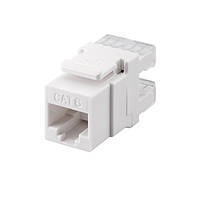 Роз'єм RJ45 UTP6-конектор Lucom (62.09.8392) Keystone ToolFree SNAP-IN