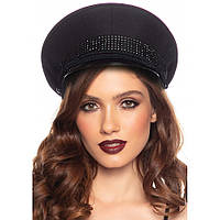 Офицерская шляпа Festival Officer Hat от Rhinestone Leg Avenue, черная Bomba