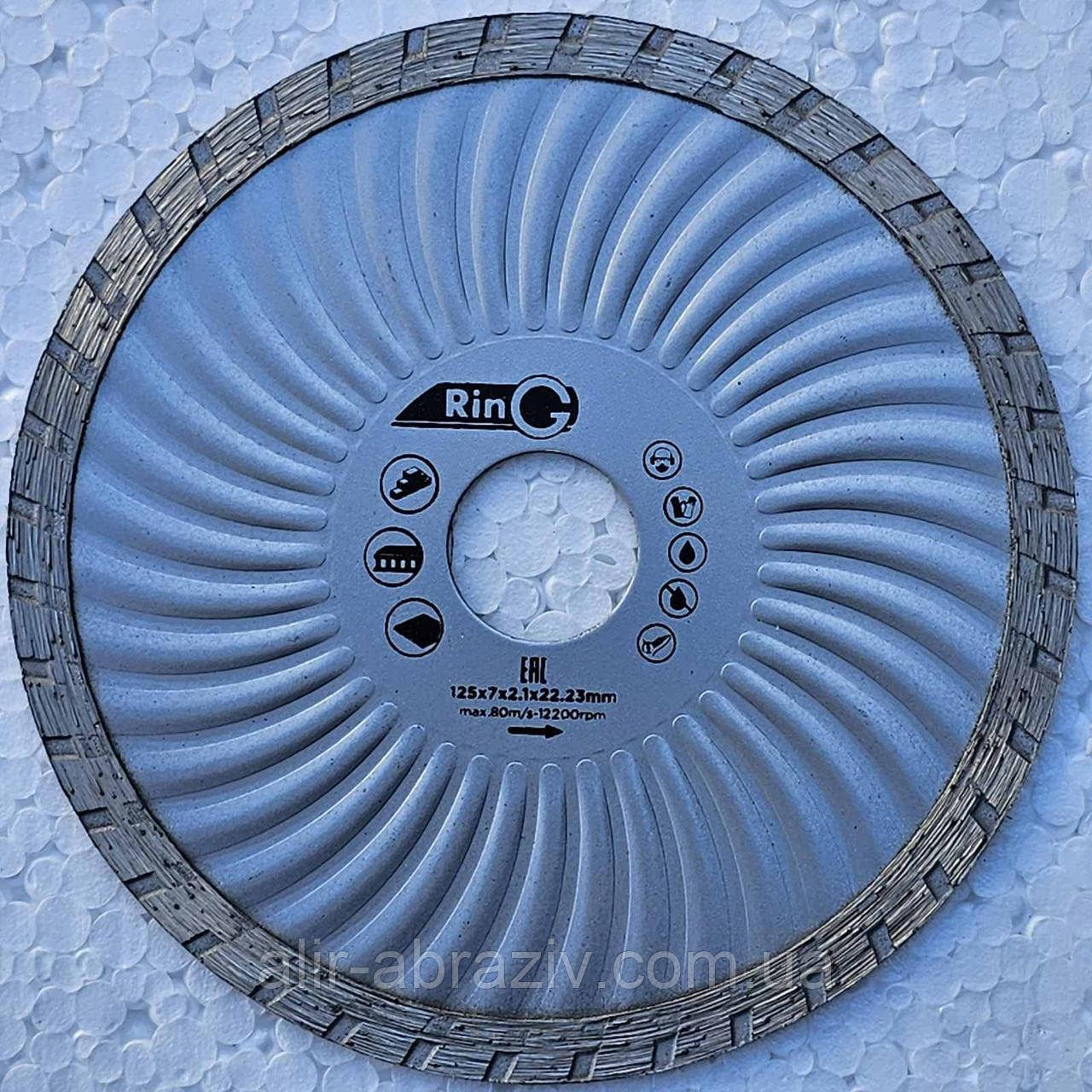 Диск алмазний turbowave 125 x 22 Ring, фото 1