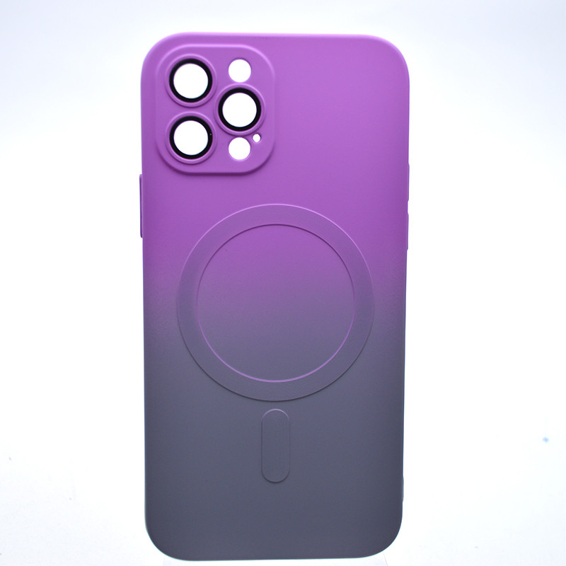 Чохол накладка з MagSafe Bright Case для Apple iPhone 12 Pro Violet-Gray