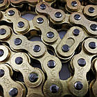 Ланцюг привода колеса посилений 520Н 120 ланок DID GOLD із замком, фото 3