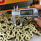 Ланцюг привода колеса посилений 520Н 120 ланок DID GOLD із замком, фото 4