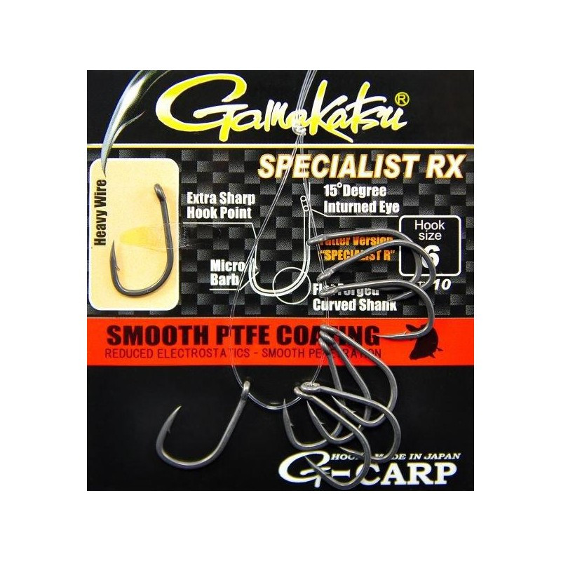 Гачок GAMAKATSU G-CARP SPECIALIST RX №06 10шт, фото 1
