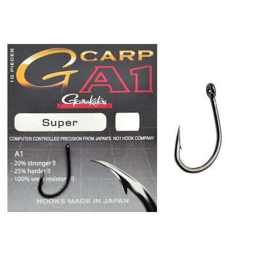 Гачок GAMAKATSUA1 G-CARP SUPER №08 10шт (уп.)