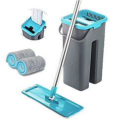 Швабра ледар з автоматичним віджимом Scratch Cleaning Mop, Бірюзовий / Швабра для миття підлог / Поломийка