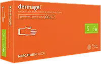 Рукавички латексні неприпудрені Mercator medical dermagel coated (50 пар/пак)