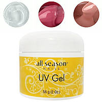 Моделюючий гель All Season UV Gel для нарощування та зміцнення нігтів 56г.