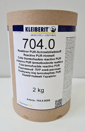 Клей Клейберит (клей - розплав) 704.0 поліуретановий по 2 кг, для профільного облицювання ПВХ-плівками, фото 2