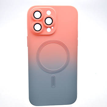 Чохол накладка з MagSafe Bright Case для Apple iPhone 14 Pro Max Peach-Gray