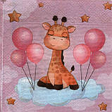 Серветка паперова 330*330, 2-шарова, "Лісички", 20 шт., фото 4