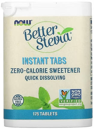 Better Stevia Instant NOW Foods 175 tabs, фото 1