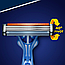 Бритва одноразова Gillette Blue 3 з трьома лезами з японської сталі, фото 5