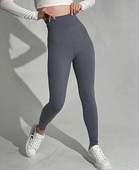 Жіночі лосини в рубчик із широким поясом "Desire"