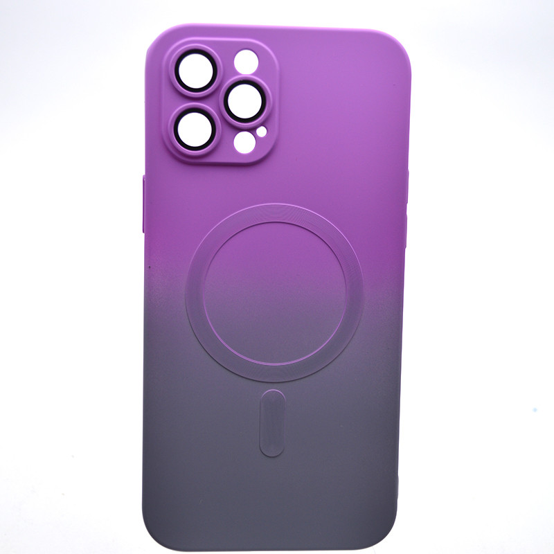 Чохол накладка з MagSafe Bright Case для Apple iPhone 12 Pro Max Violet-Gray, фото 1