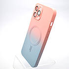 Чохол накладка з MagSafe Bright Case для Apple iPhone 12 Pro Max Peach-Gray, фото 3