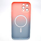 Чохол накладка з MagSafe Bright Case для Apple iPhone 12 Pro Max Peach-Gray, фото 5