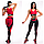 Жіночі стильні лосини/легінси для занять спортом/фітнесом «fitness lovers» (чорно-червоний), фото 3