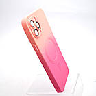 Чохол накладка з MagSafe Bright Case для Apple iPhone 12 Pro Max Peach-Barbie Pink, фото 2