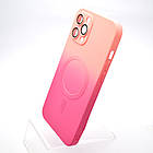Чохол накладка з MagSafe Bright Case для Apple iPhone 12 Pro Max Peach-Barbie Pink, фото 3