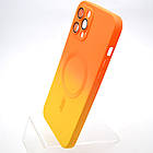 Чохол накладка з MagSafe Bright Case для Apple iPhone 12 Pro Max Orange-Yellow, фото 3