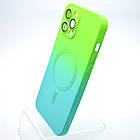 Чохол накладка з MagSafe Bright Case для Apple iPhone 12 Pro Max Green-Turquoise, фото 3