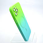 Чохол накладка з MagSafe Bright Case для Apple iPhone 12 Pro Max Green-Turquoise, фото 2