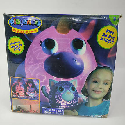 Світильник-проєктор дитячий бездротовий Playbrites Єдиноріг, фото 1