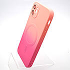 Чохол накладка з MagSafe Bright Case для Apple iPhone 11 Peach-Barbie Pink, фото 3