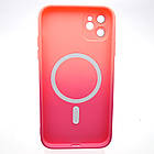 Чохол накладка з MagSafe Bright Case для Apple iPhone 11 Peach-Barbie Pink, фото 4