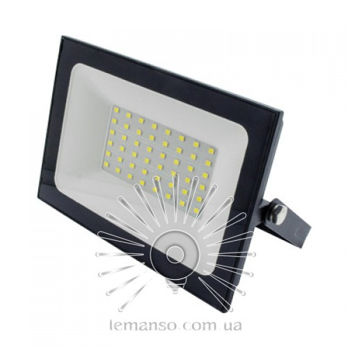 Прожектор LED 50W 6500K IP65 2800LM LEMANSO "Нептун" чорний/LMP72-50