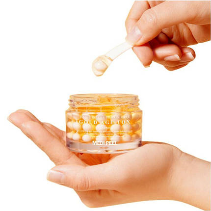 Антивіковий капсульний крем з екстрактом золотого шовкопряду Medi Peel Gold Age Tox Cream 50g, фото 3