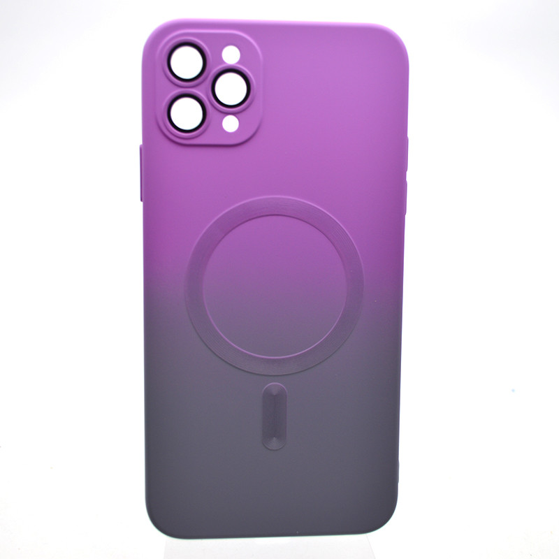 Чохол накладка з MagSafe Bright Case для Apple iPhone 11 Pro Max Violet-Gray, фото 1