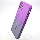 Чохол накладка з MagSafe Bright Case для Apple iPhone 11 Pro Max Violet-Gray, фото 3