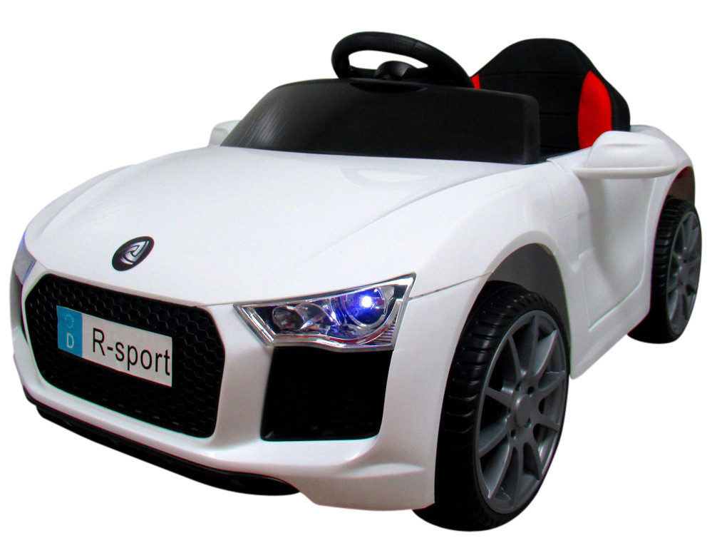 Дитячий автомобіль R-SPORT акумуляторний кабріолет білий Cabrio B4
