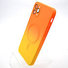Чохол накладка з MagSafe Bright Case для Apple iPhone 11 Pro Max Orange-Yellow, фото 3