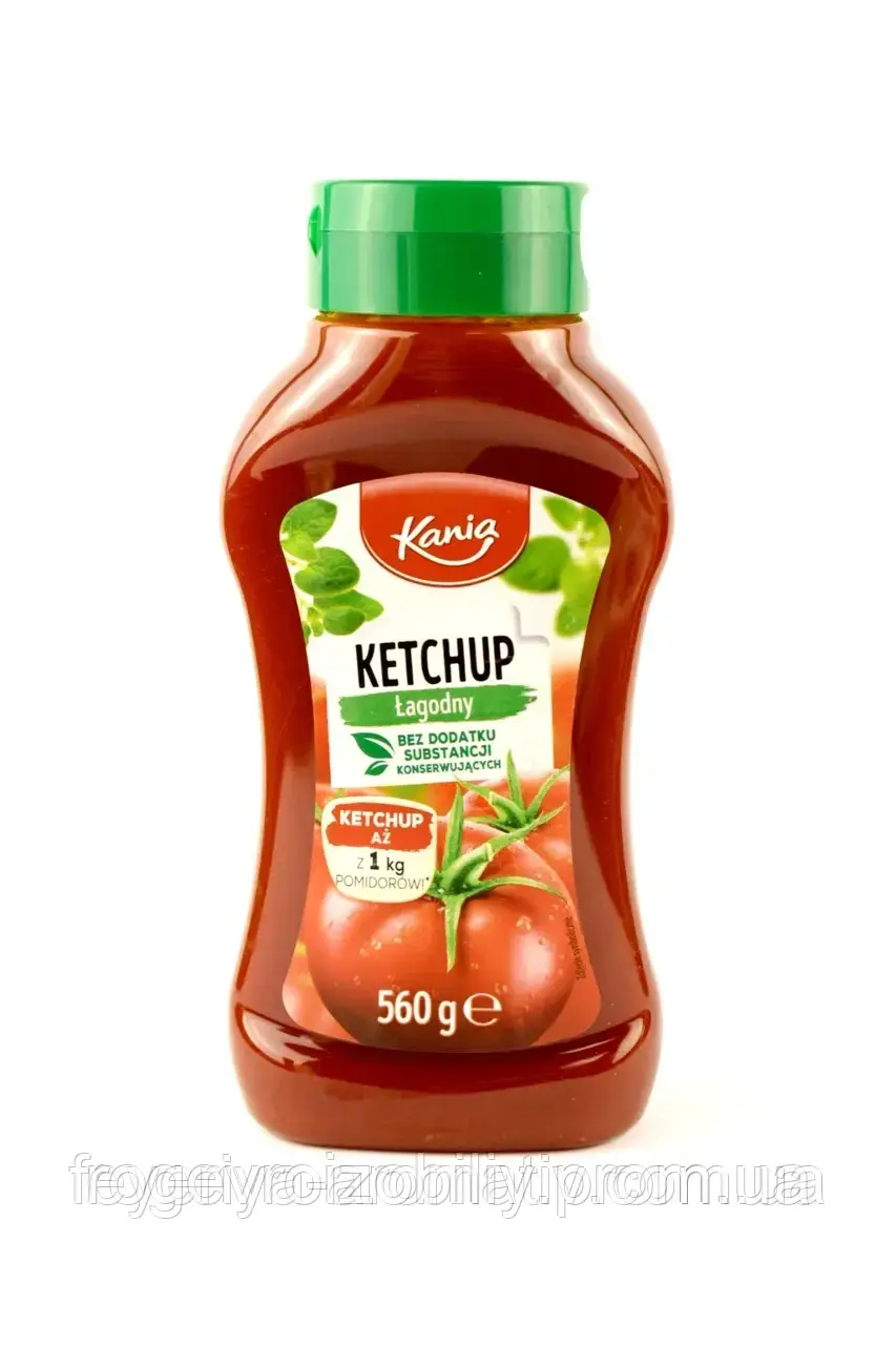 Купить Кетчуп Kania Ketchup Lagodny 560 г Німеччина, цена 57 грн — Prom