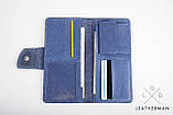 Шкіряний гаманець ручної роботи, якісний клатч-гаманець, фото 5