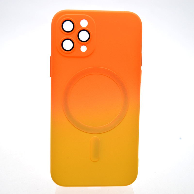 Чохол накладка з MagSafe Bright Case для Apple iPhone 11 Pro Orange-Yellow, фото 1
