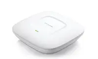 Точка доступа TP-Link EAP110 (1х100Мбит, 300Mbps, 100мВт, 2,4Ghz, 20дБм, потолочная, passive PoE)