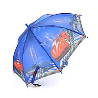 Зонтик детский Cars автоматический, D-100см, защита от солнца, UV (99%), защита от дождя, каркас - Al+Fe, Blue