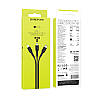 Кабель MicroUSB/TypeC/Lightning BOROFONE BX16 1.5м Чорний, фото 2