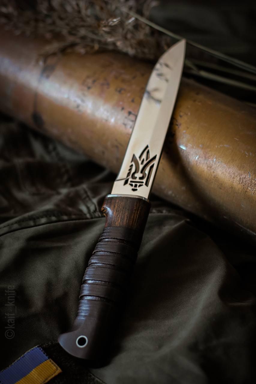 Нож Ручной Работы для Тяжелых Работ «НДВР #4» NEW с Трезубцем с ...