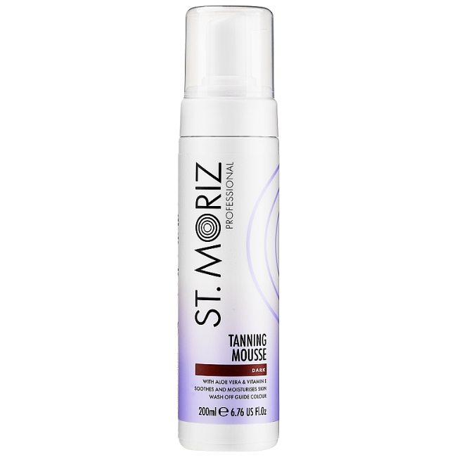 Мус-автозасмага з алое вера та вітаміном Е St. Moriz Tanning Mousse Professional Dark 200 мл