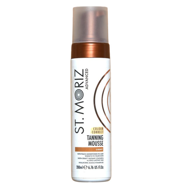 Мус-автобронзант для світлої шкіри автозасмага St. Moriz Colour Correct Mousse Advanced Light 200 мл